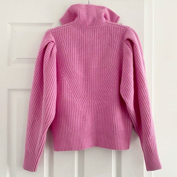 Isabel Marant "Abby" Zip-Front Cardigan in Pink, size 36 (like XS/S) - Picture 7 of 8